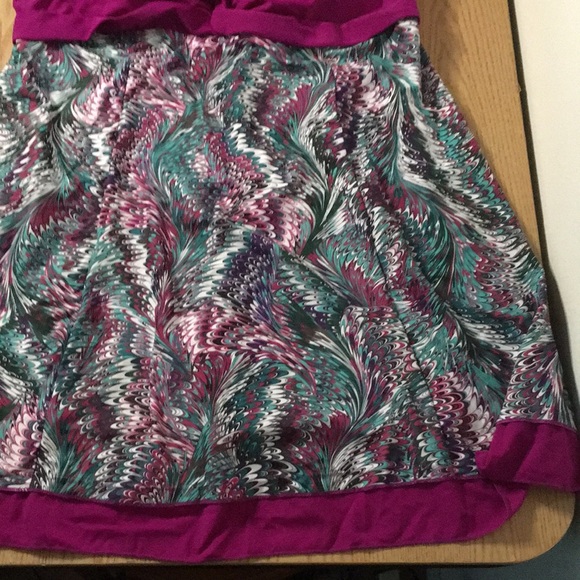 B20 New Women Summer Mae 1pc Swim Dress with Attached Briefs Purple Size 3XL - Picture 3 of 8